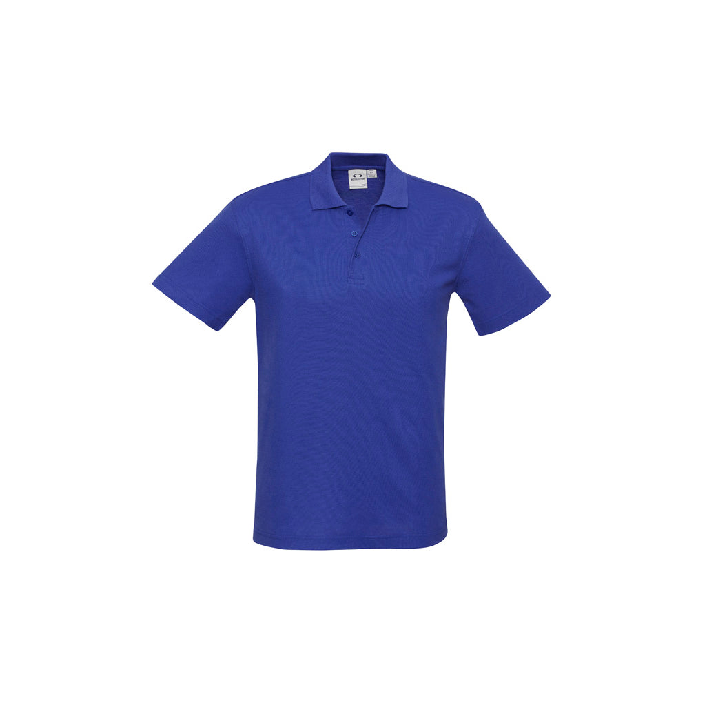 Mens Crew Short Sleeve Polo P400MS in Royal