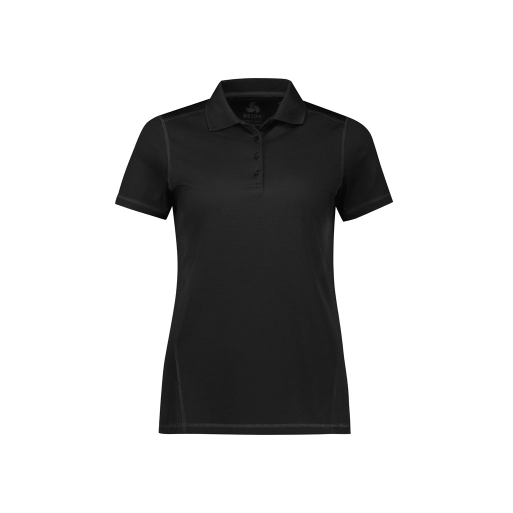 Womens Dart Short Sleeve Polo P419LS in Black/Black