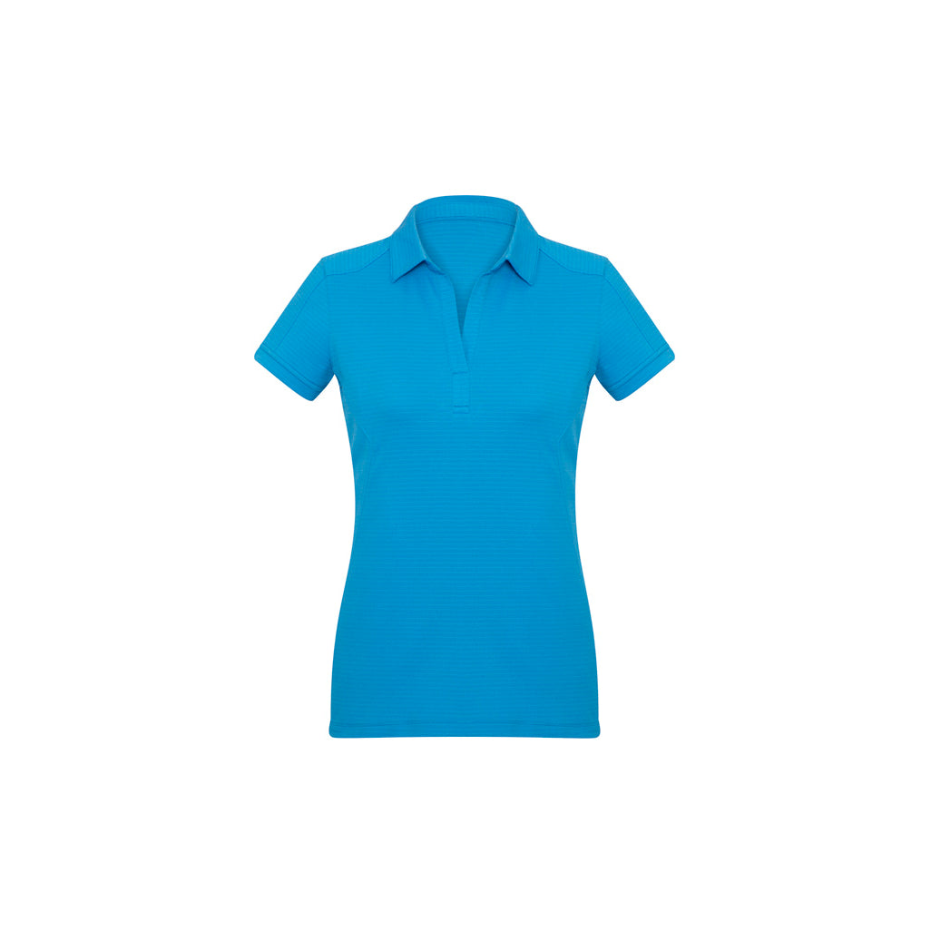 Womens Profile Short Sleeve Polo P706LS in Cyan