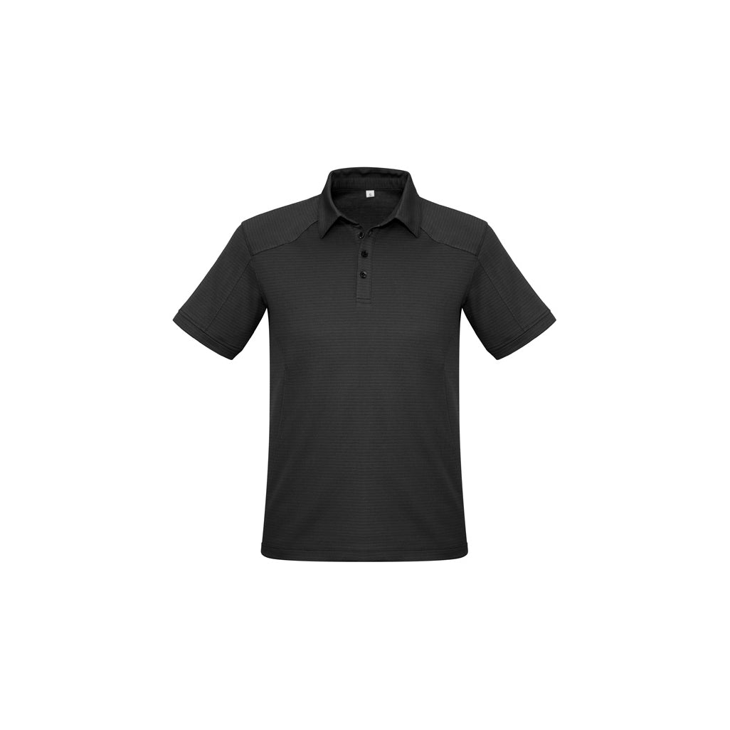 Mens Profile Short Sleeve Polo P706MS in Black