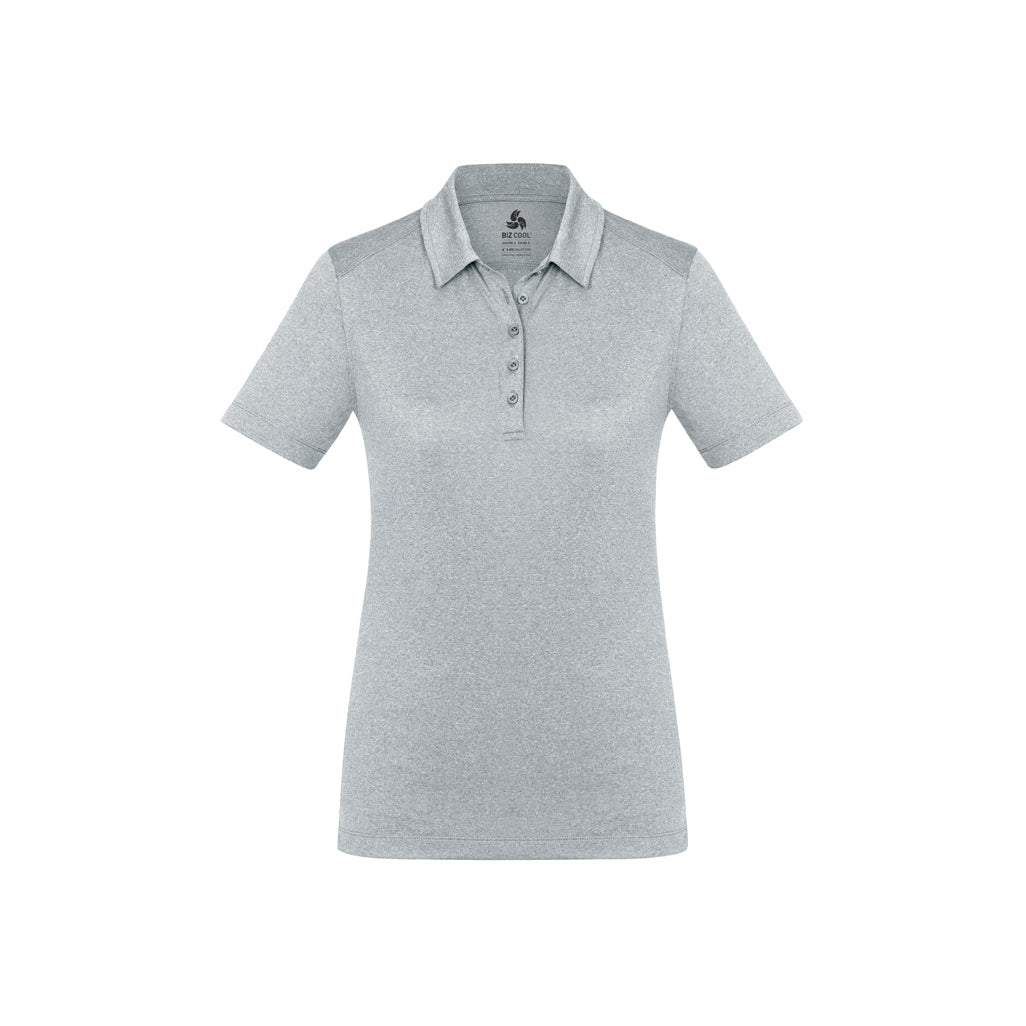 Womens Aero Short Sleeve Polo P815LS in Silver