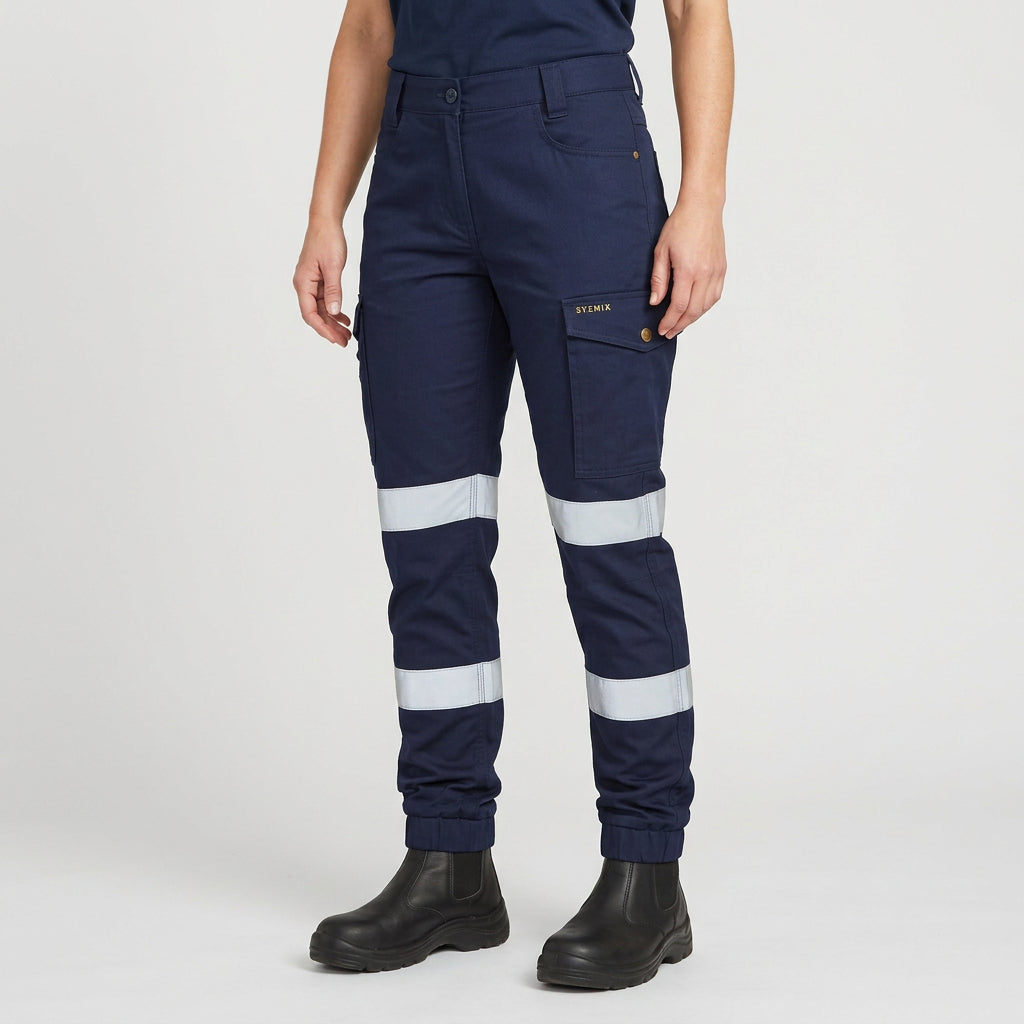 Womens Essential Stretch Taped Cargo Pant - Cuffed ZP735