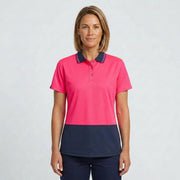 Womens Hi Vis Basic Short Sleeve Polo ZH731