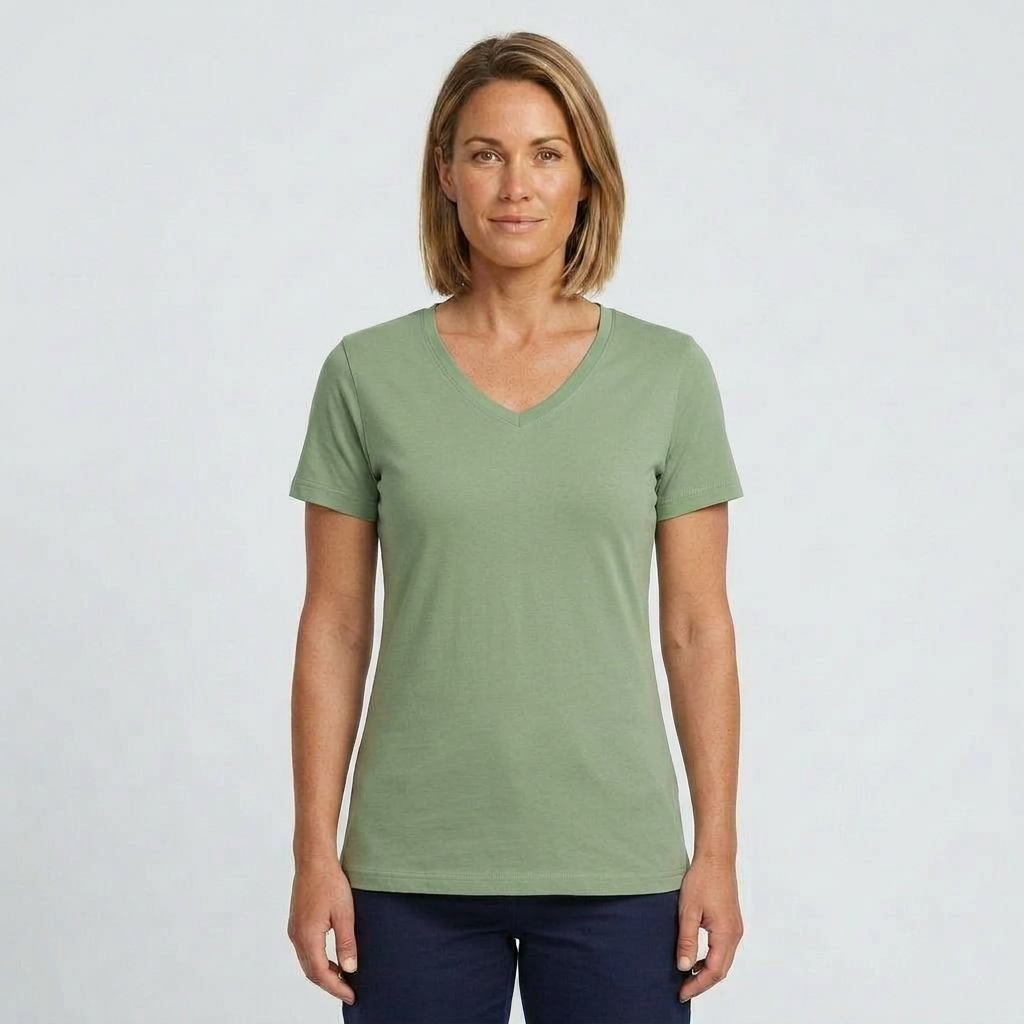 Sunprints Ladies V Neck LVT86