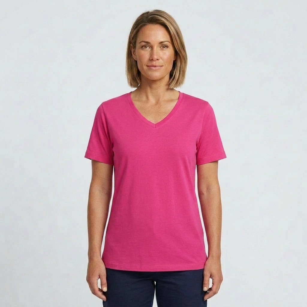 Sunprints Ladies V Neck LVT86