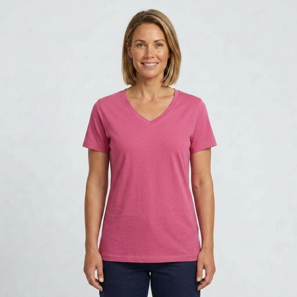 Sunprints Ladies V Neck LVT86