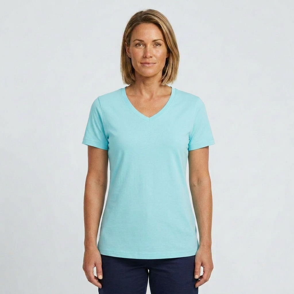 Sunprints Ladies V Neck LVT86