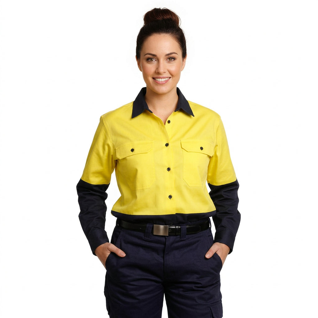 SW64 WOMEN'S LONG SLEEVE SAFETY SHIRT