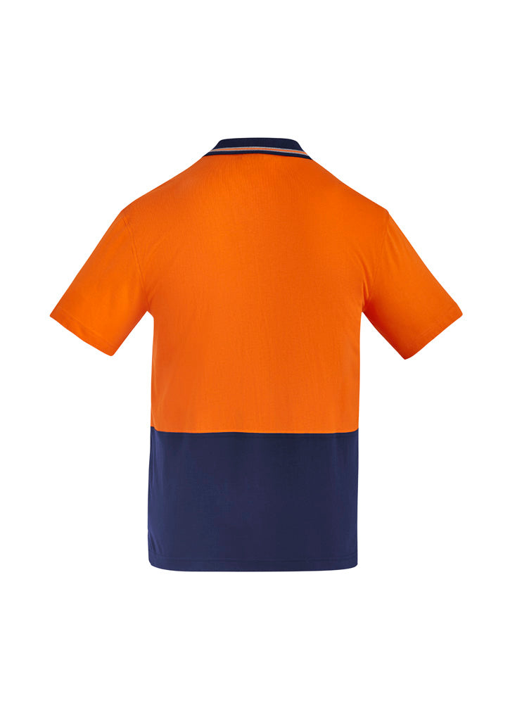 Mens Hi Vis Cotton Short Sleeve Polo ZH435