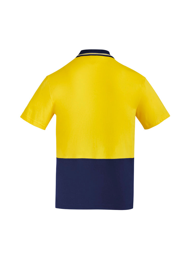 Mens Hi Vis Cotton Short Sleeve Polo ZH435