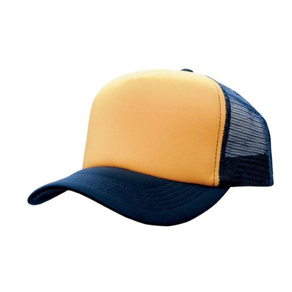 Truckers Mesh Cap 3803 in Gold/Navy