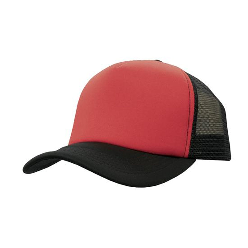 Truckers Mesh Cap 3803 in Red/Black