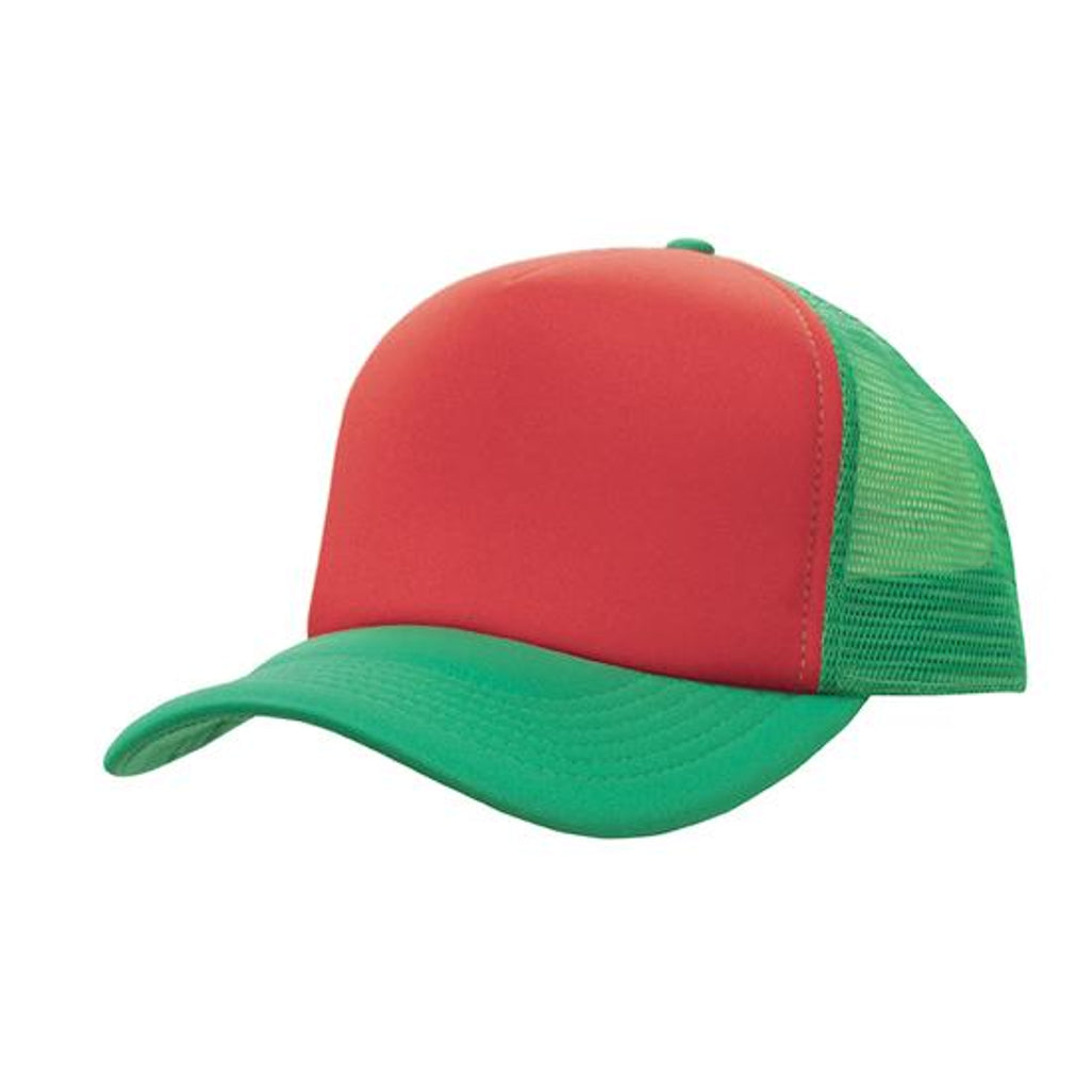 Truckers Mesh Cap 3803 in Red/Emerald