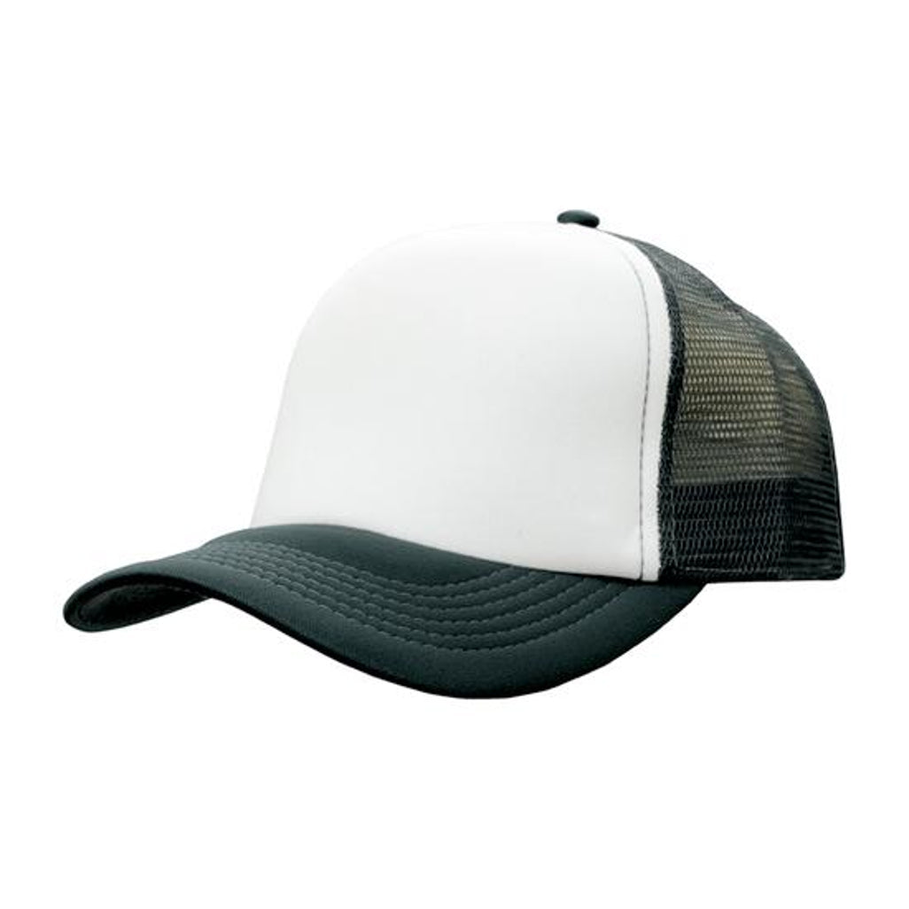 Truckers Mesh Cap 3803 in White/Charcoal