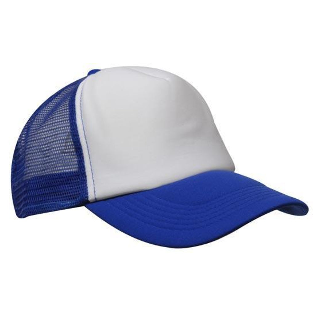 Truckers Mesh Cap 3803 in White/Royal