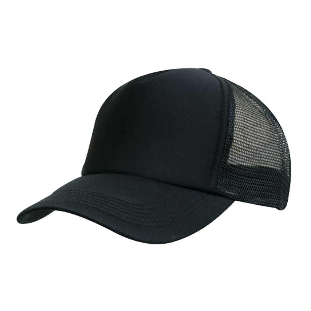 Kids Trucker Cap 3822 in Black