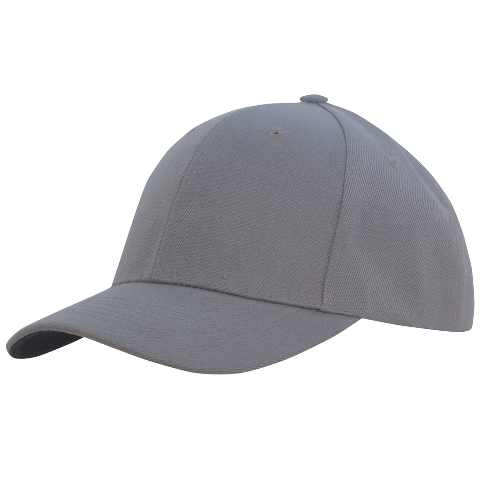 Premium American Twill Cap with Contrast Peak Under 3920 in Grey/Charcoal