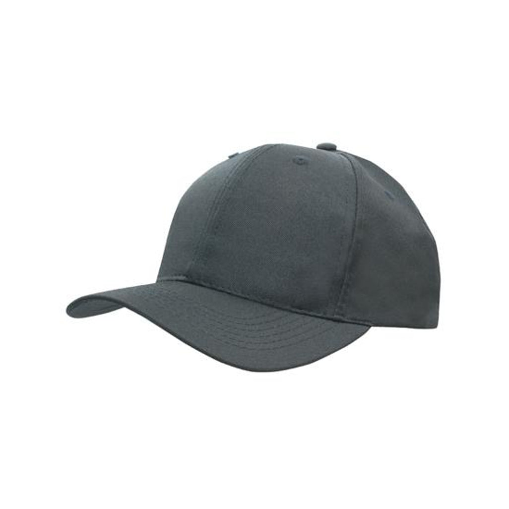 Breathable Poly Twill Cap 4012 in Charcoal