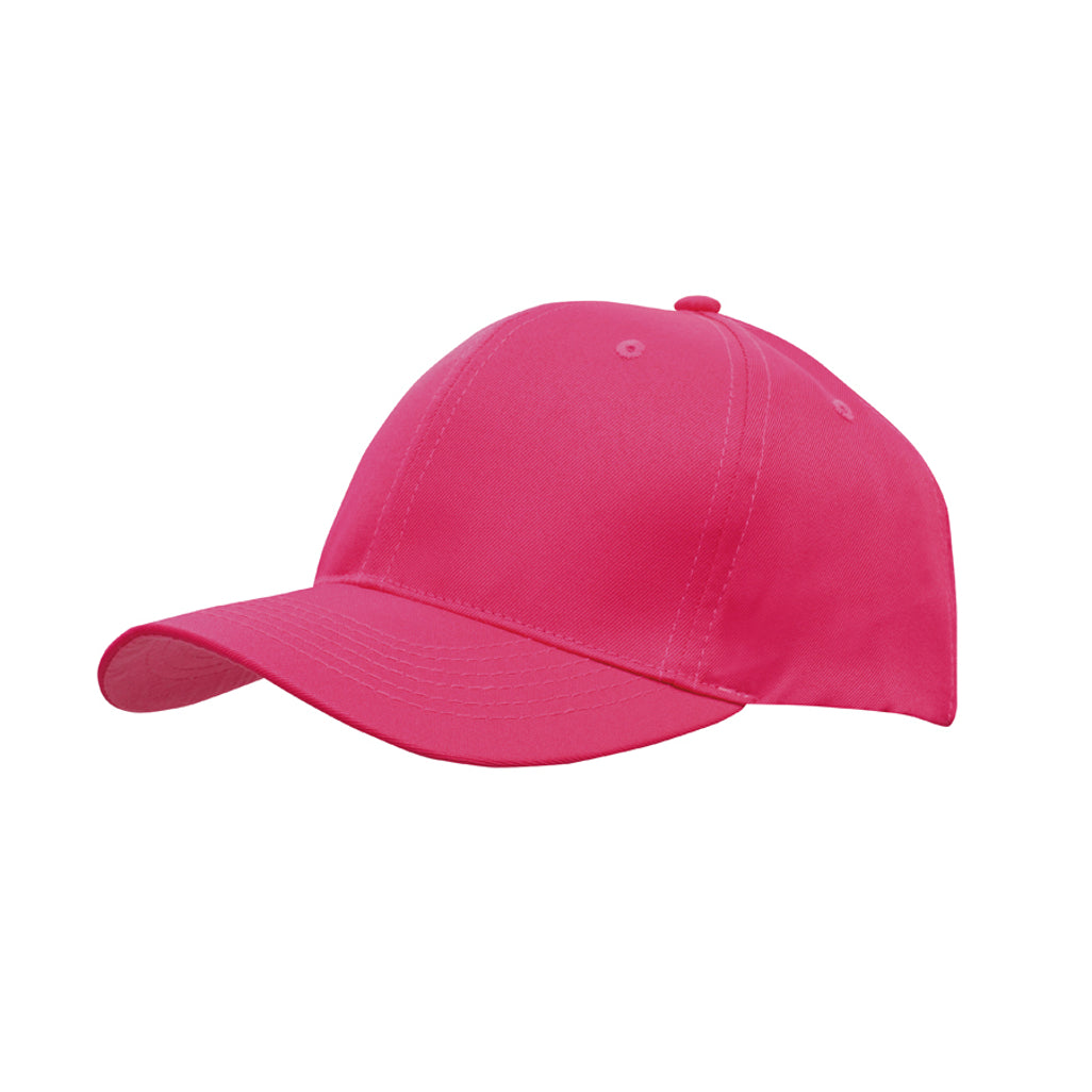 Breathable Poly Twill Cap 4012 in Hot Pink