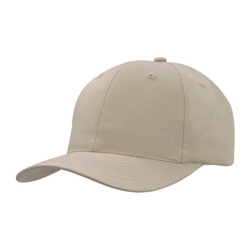 Breathable Poly Twill Cap 4012 in Stone