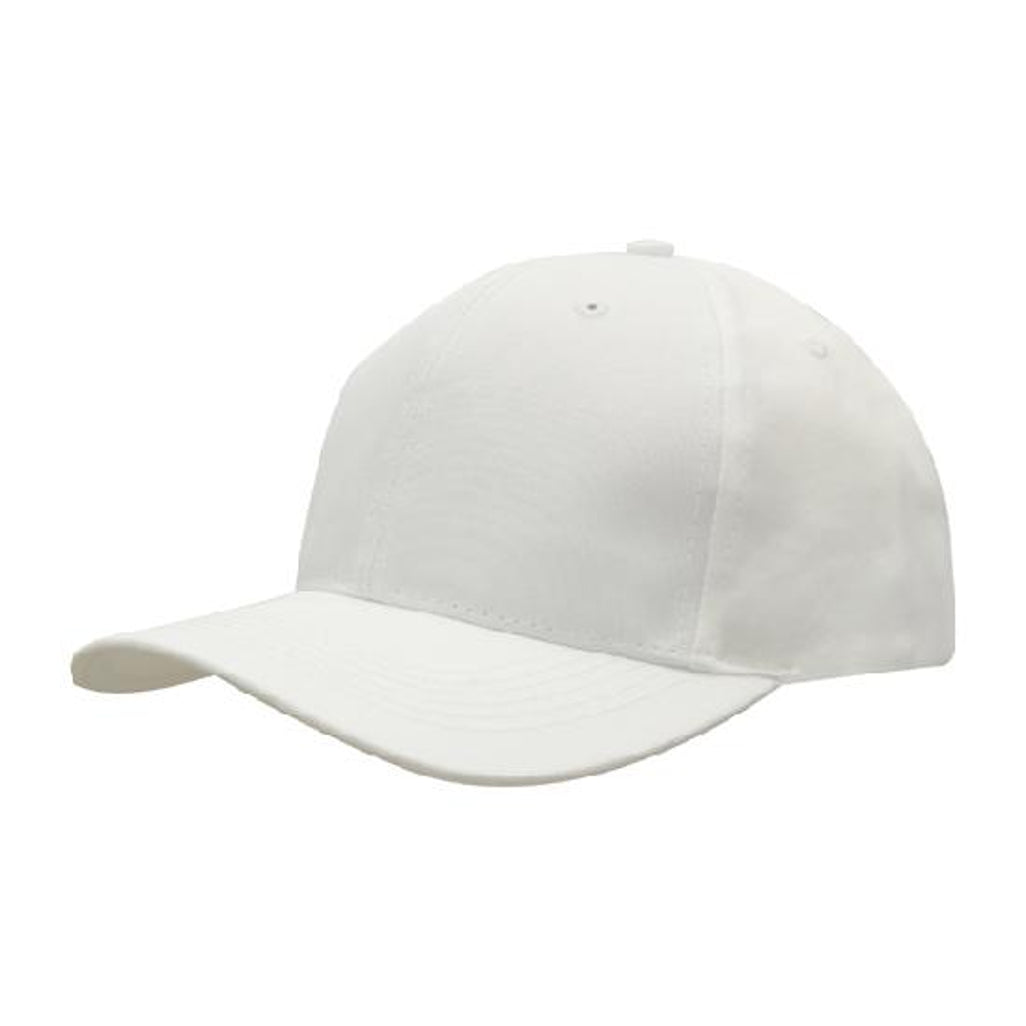 Breathable Poly Twill Cap 4012 in White