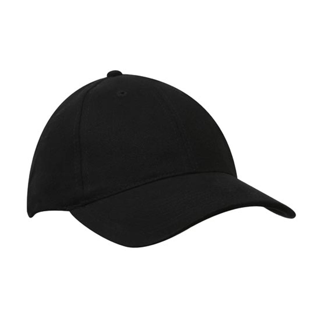 Brushed Heavy Cotton Cap 4199 in Black