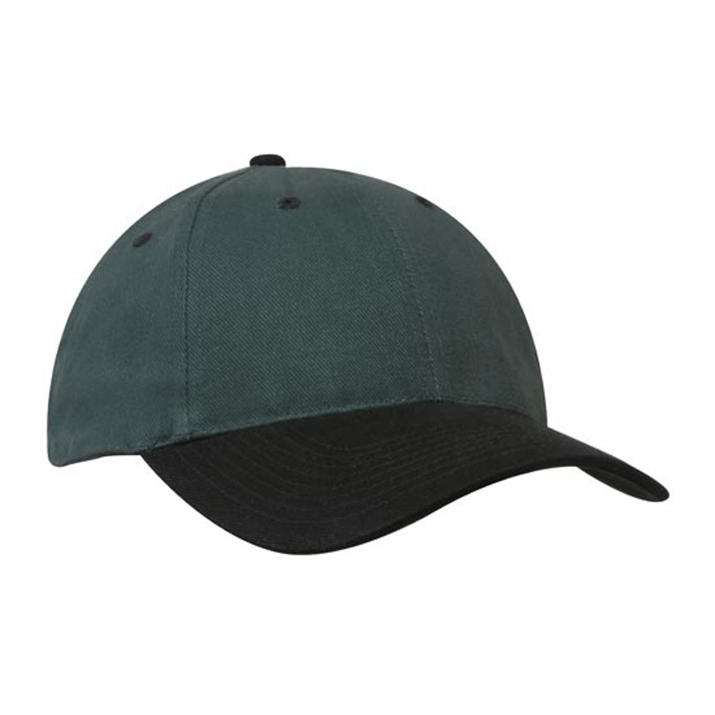Brushed Heavy Cotton Cap 4199 in Bottle/Black