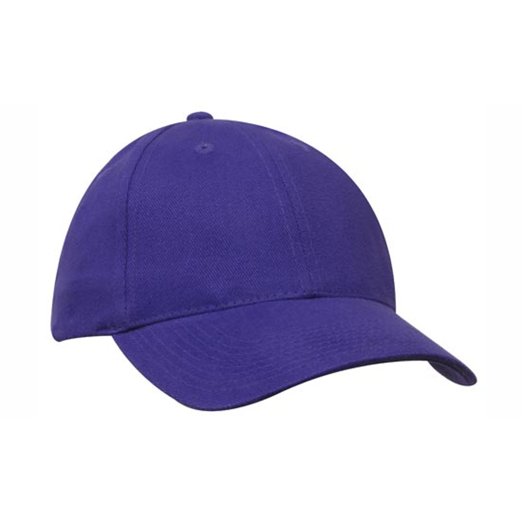 Brushed Heavy Cotton Cap 4199 in Purple