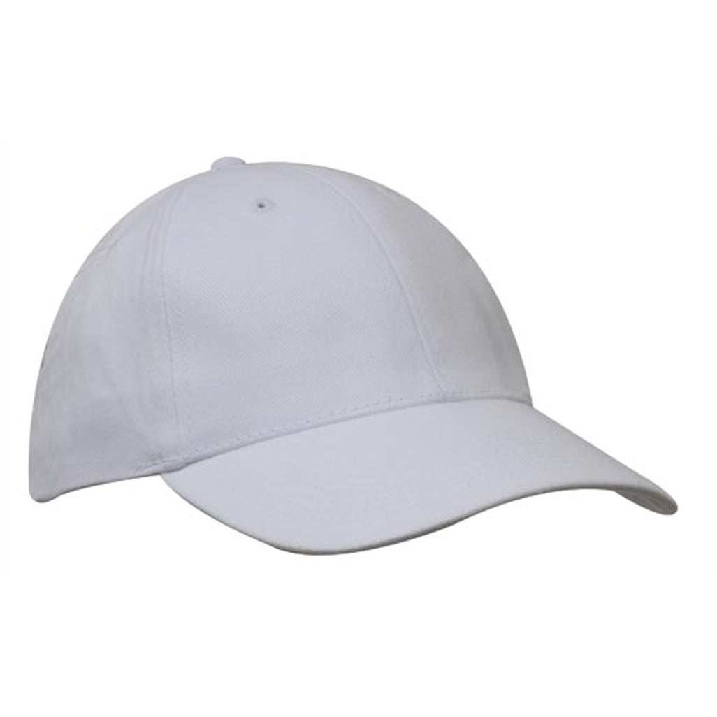 Brushed Heavy Cotton Cap 4199 in White