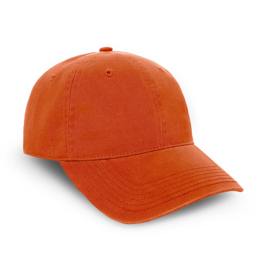 Enzyme Washed Cap AH130 in Orange