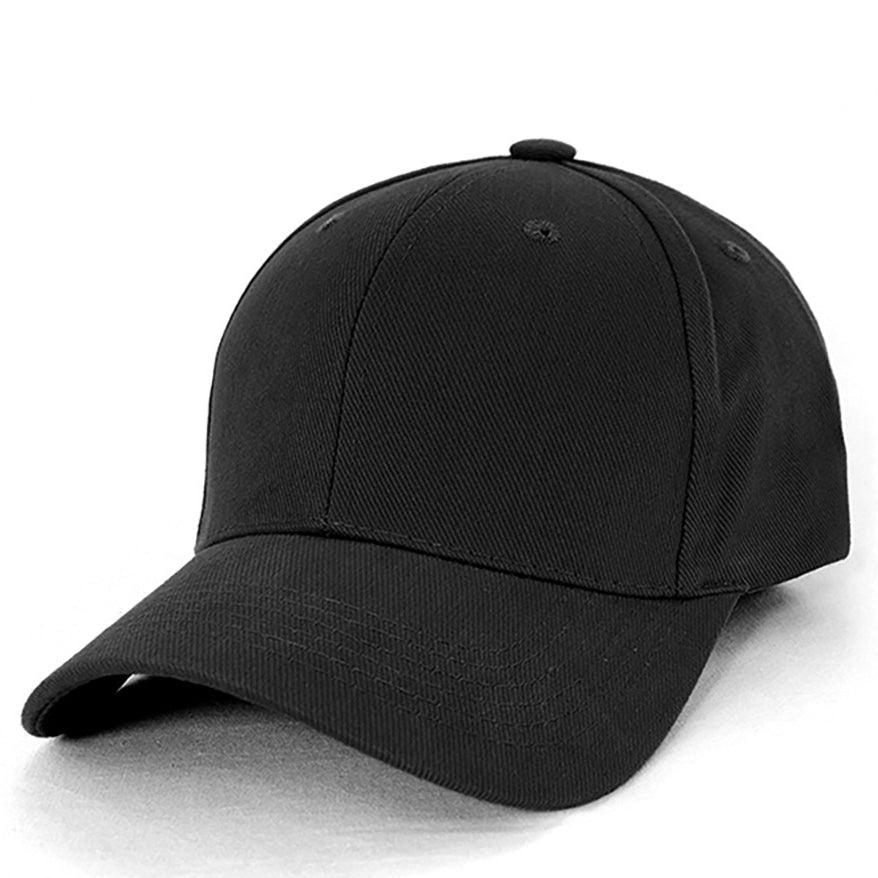 Heavy Brushed Cotton Cap AH230 in Black