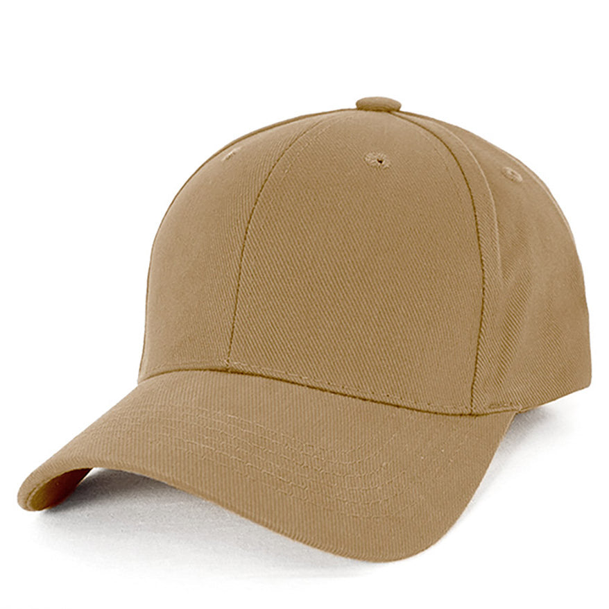 Heavy Brushed Cotton Cap AH230 in Dark Khaki