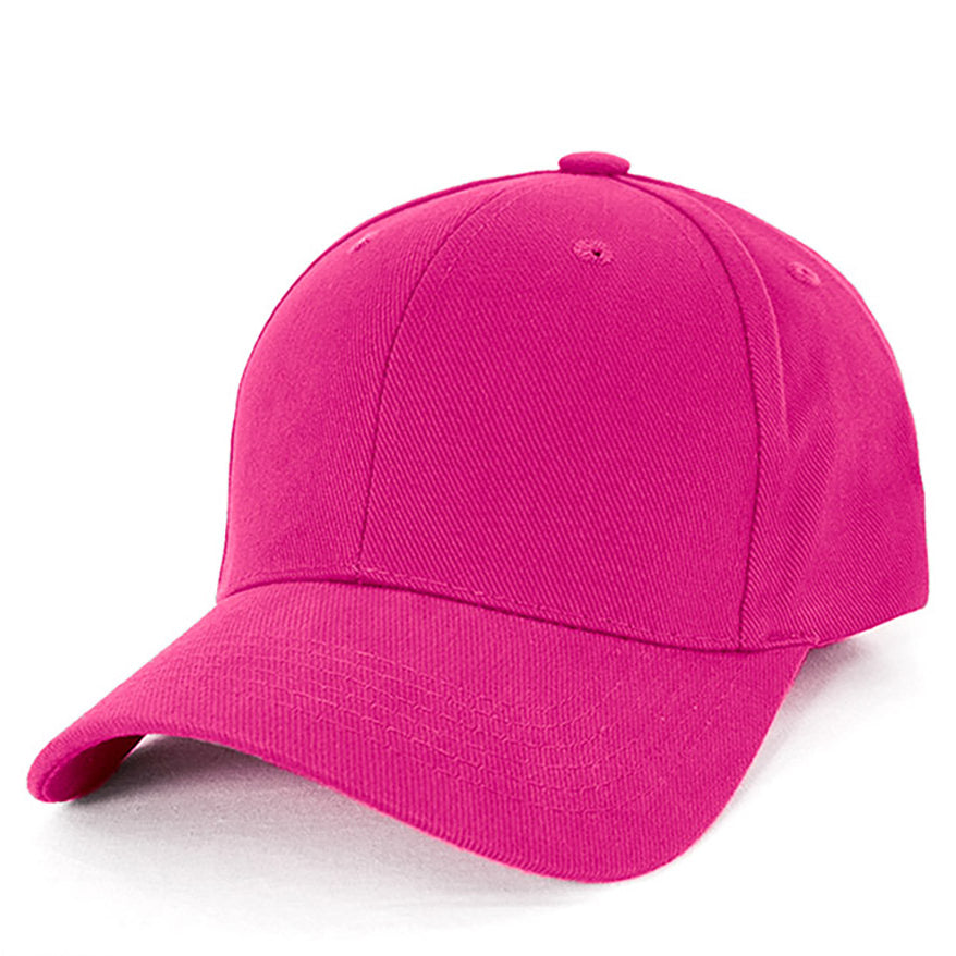 Heavy Brushed Cotton Cap AH230 in Hot Pink