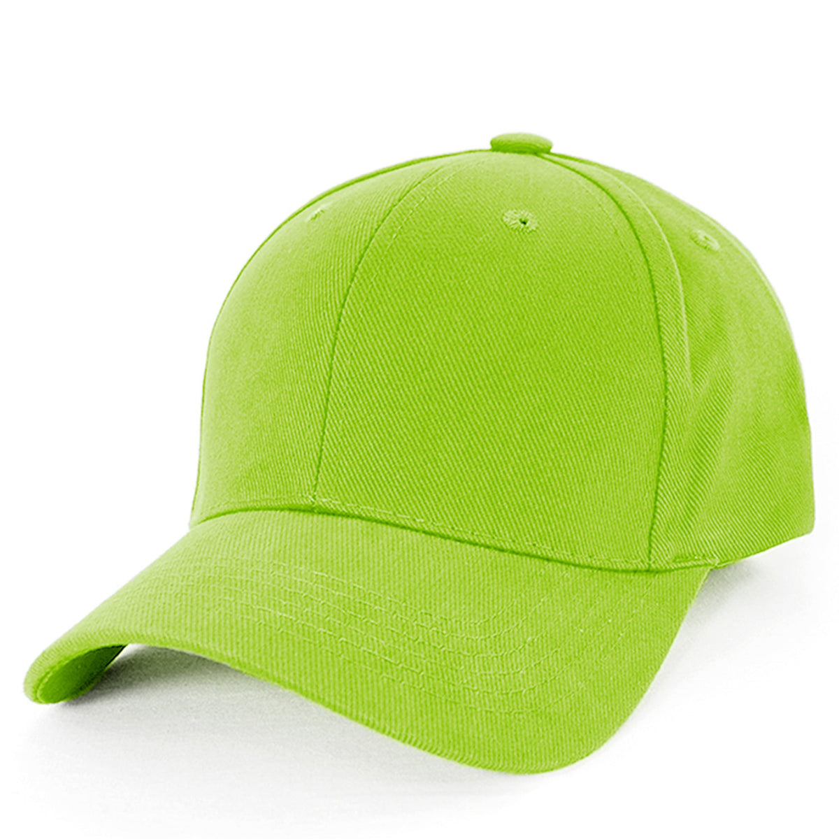 Heavy Brushed Cotton Cap AH230 in Lime