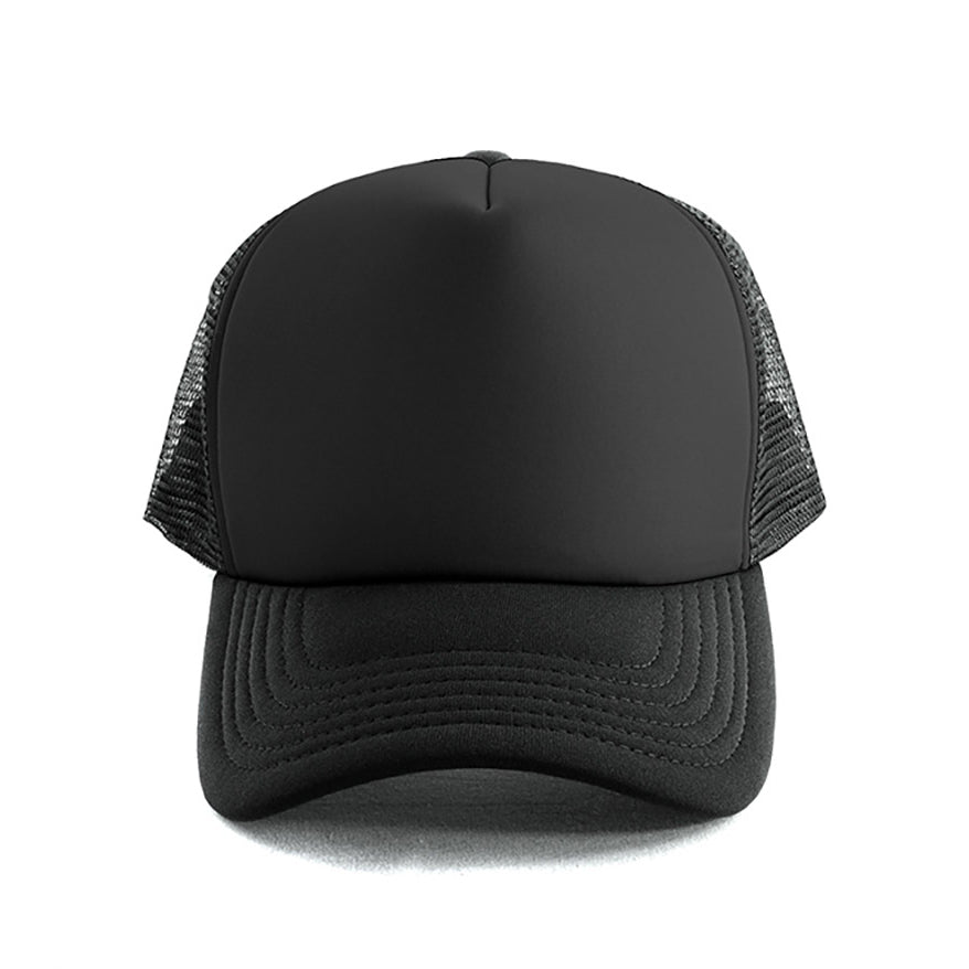 Polymesh Trucker Cap AH295 in Black