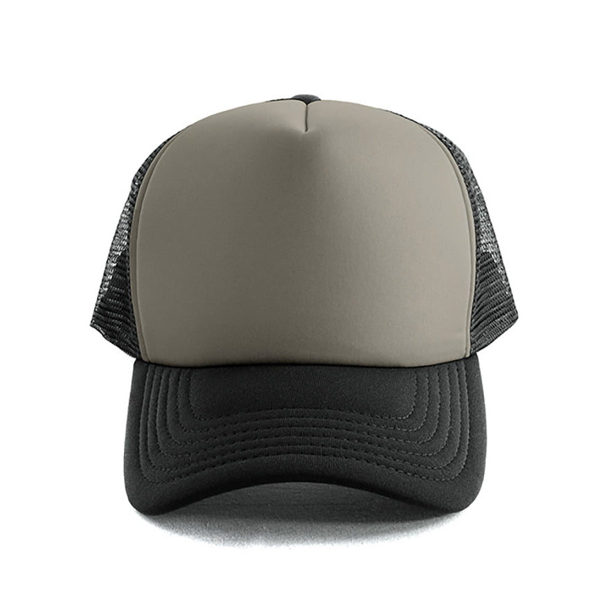 Polymesh Trucker Cap AH295 in Grey/Black