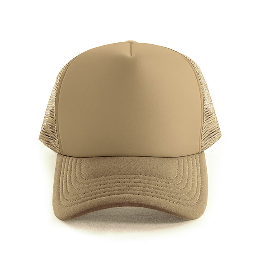 Polymesh Trucker Cap AH295 in Khaki