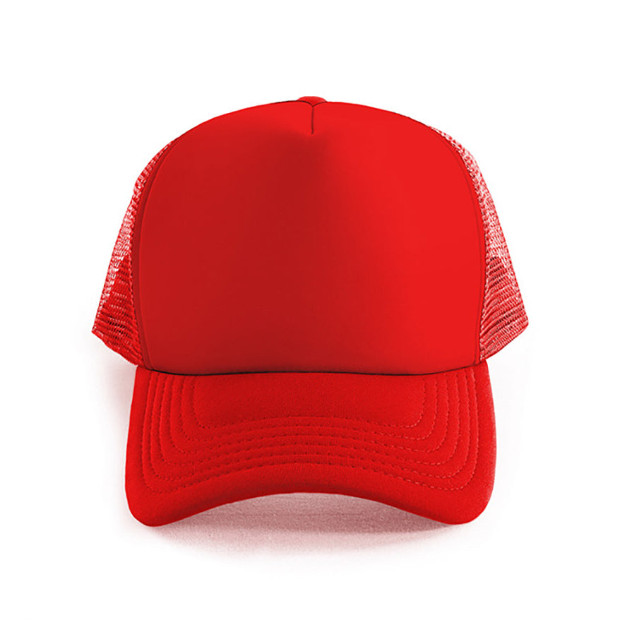 Polymesh Trucker Cap AH295 in Red