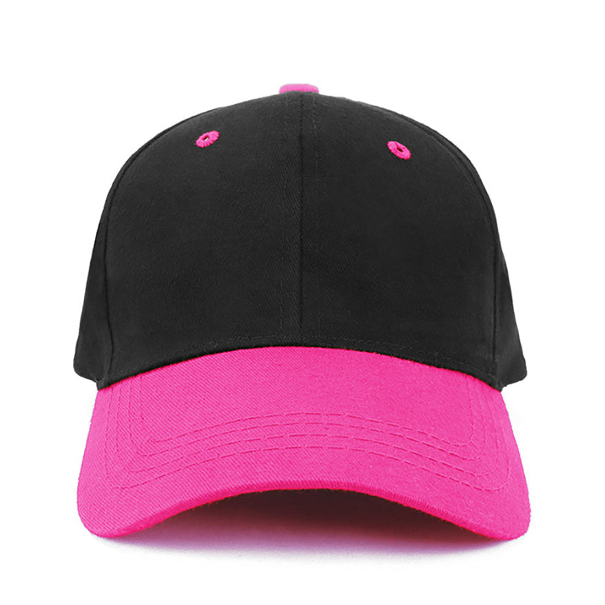 Kids Cap AH600 in Black/Hot Pink
