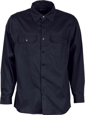 Unisex Adults Cotton Drill Work Shirt L/S WS0680